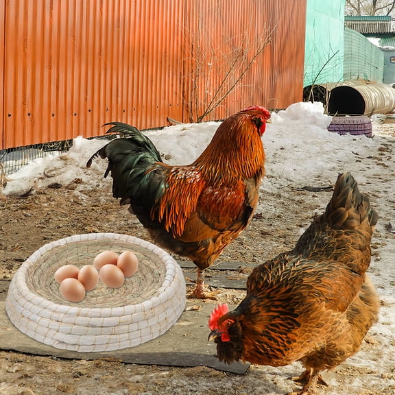 GETAJGHSD Grass Woven Bird Nest Light Brown Durable Hatching Nest For Small Animals 1Set