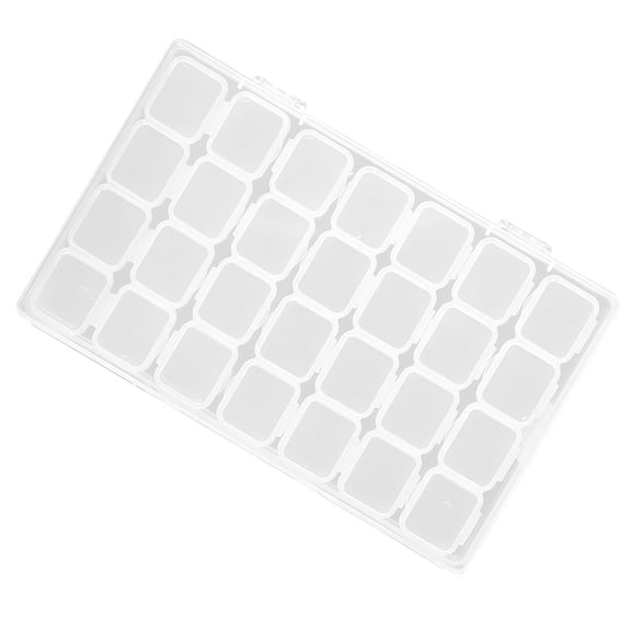 GETAJGHSD Craft Supply Organizer Storage Box White Plastic 1Pcs for Adults DIY Projects