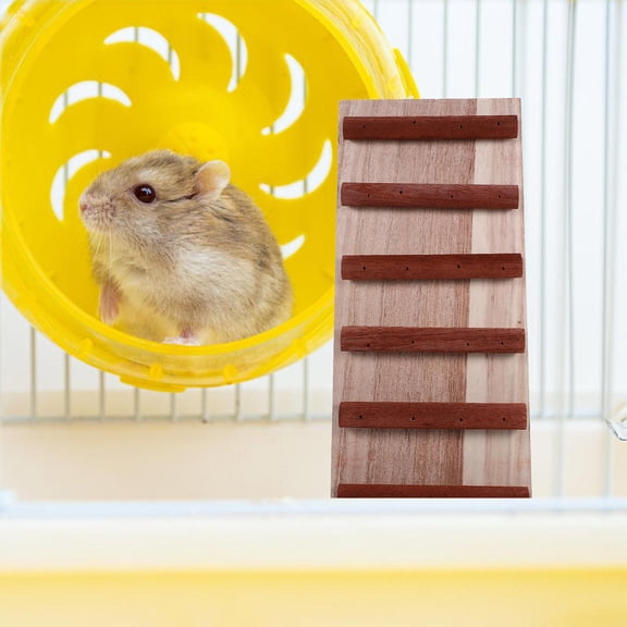 GETAJGHSD Hamster Ladder Bridge Khaki Wood Exercise Indoor Pet Playtime 1 PCS