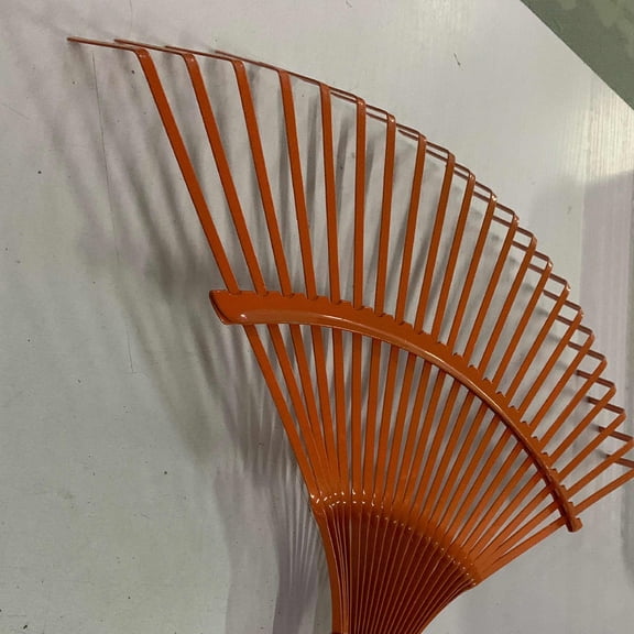 GETAJGHSD Leaf Rake for Yard Green Metal Rake for Outdoor Debris Removal