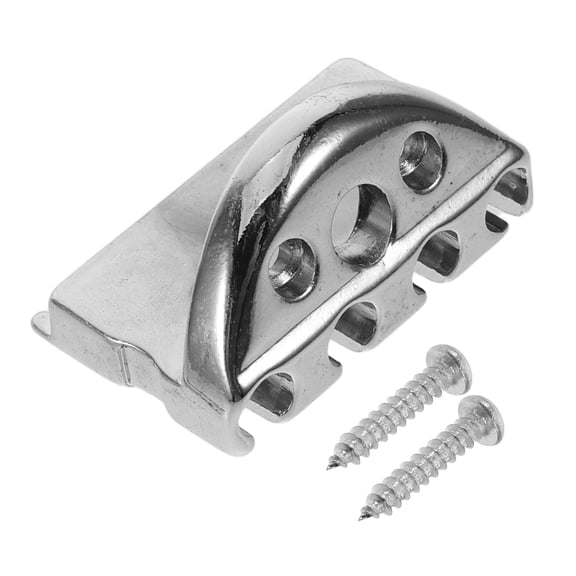 GETAJGHSD Plated Silver Zinc Alloy Headless Electric Bass Nut with Screws for 4 ng Instruments
