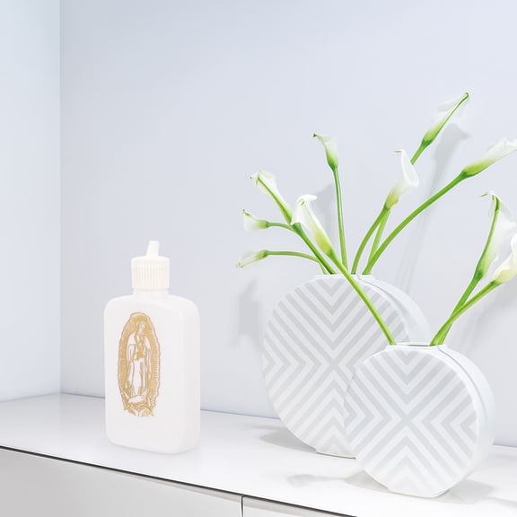 GETAJGHSD Refillable Holy Water Flask Decorative Cross Pattern Bottle for Travel and Home Use
