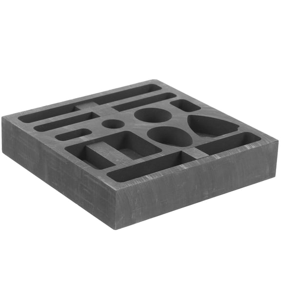 GETAJGHSD Durable Graphite Mold for Casting Plated Gold Plated Silver Copper with Creative Shape for Metal Melting