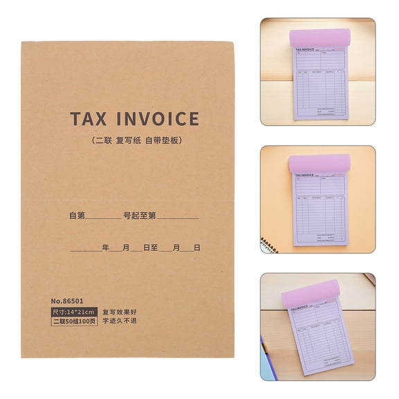 GETAJGHSD Invoice Book for Small Business with Two Part Order Forms and Export Adaptable Paper