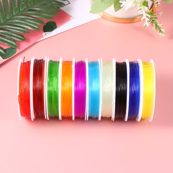 GETAJGHSD DIY Beading Wires Beading ng Assorted Color 10 Rolls