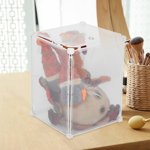 GETAJGHSD Large Capacity Transparent Figure Display Box Clear Storage Organizer for Plush Dolls