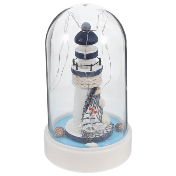GETAJGHSD Lighthouse Night Light Resin Model with Energy Efficient LED for Nautical Home
