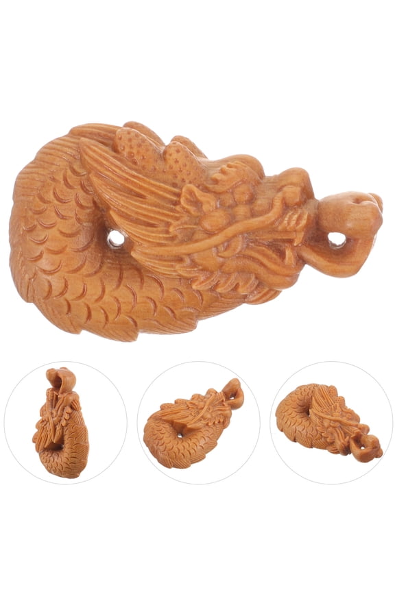 Fashionable and Elegant Bag Ornaments Dragon Hanging Decor Orange 1Pack for Elderly