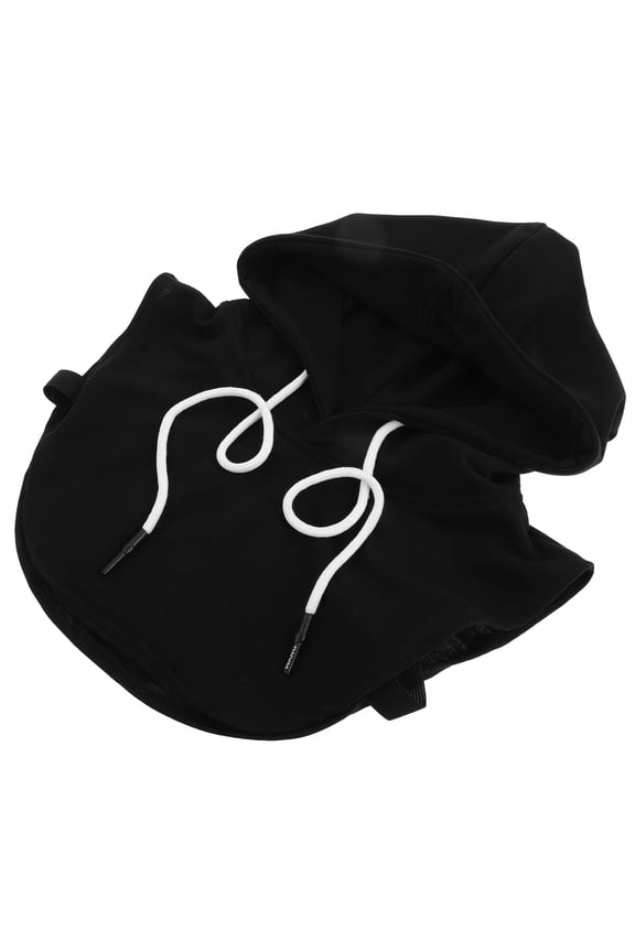 Black Hooded Fake Collar Detachable Accessory Warm and Comfortable for Daily Wear