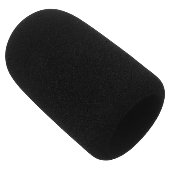 GETAJGHSD Microphone Wind Sock Black Sponge Windscreen For Music Production 1Pcs