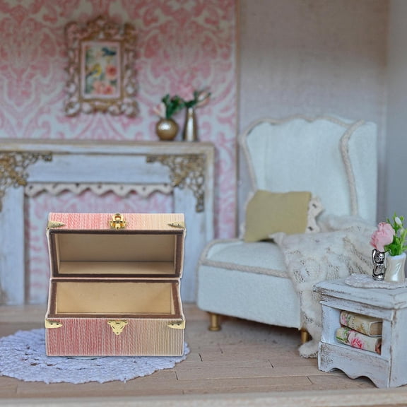 GETAJGHSD Miniature Dollhouse Suitcase Multi Storage Case For Adults 1Set