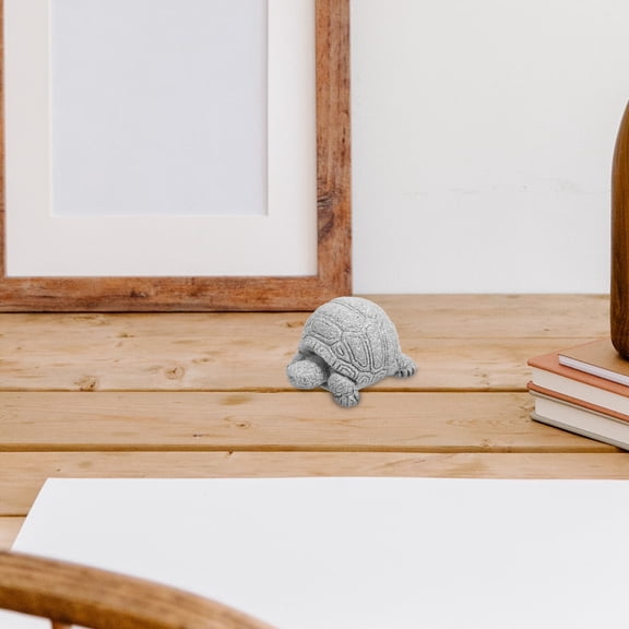 GETAJGHSD Miniature Turtle Statue Grey Sandstone Garden Decor Compact Ornament for Indoor and Outdoor Use