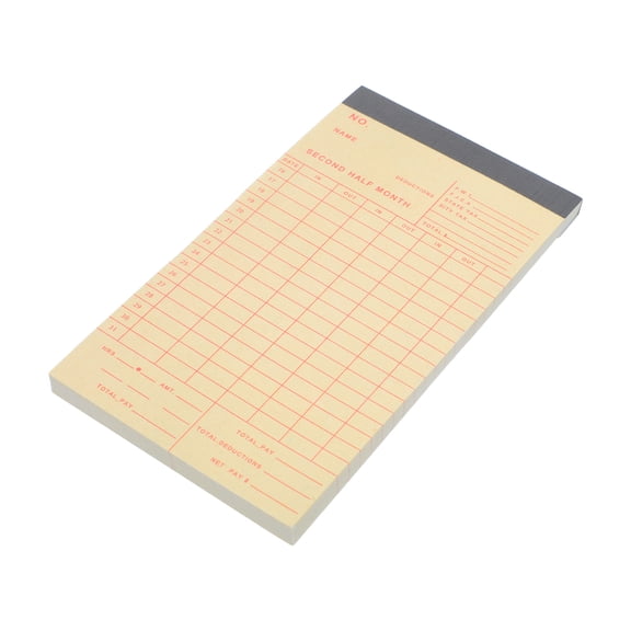GETAJGHSD Monthly Time Cards for Small Business Time Clock with Fixed Date Attendance Layout