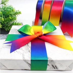 GETAJGHSD Vivid Ribbons Polyester 1 Roll for Wrapping Home Use