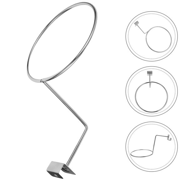 GETAJGHSD Multi Use Plated Silver Bird Feeder Holder Bracket for Balcony Garden and Bird Baths