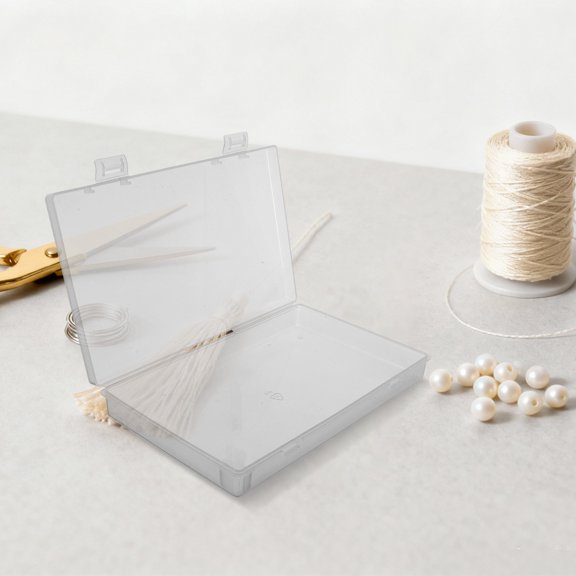 GETAJGHSD Multifunction Plastic Storage Box with Lid and Double Buckle for Organizing Hardware and Jewelry