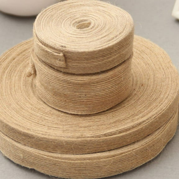 GETAJGHSD Natural Jute Ribbon Rope Webbing Decoration for Flower Bouquet and Crafts