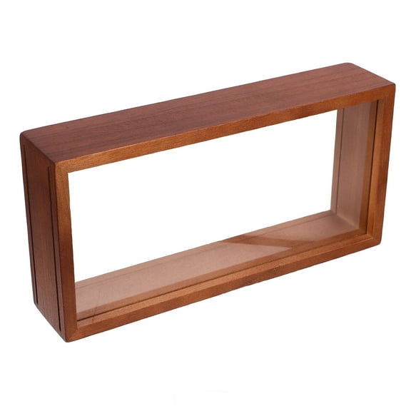 GETAJGHSD Natural Wood Shadow Box Frame with Clear Acrylic Window for Dried Flower Display and Elegant Home Decor