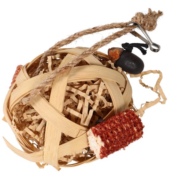 GETAJGHSD Pet Bird Toy Foraging Toy Corncob 1Set
