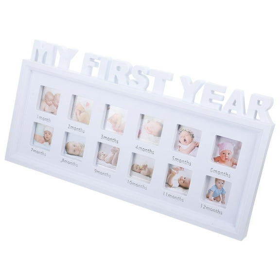 GETAJGHSD Photo Frame Months Milestone Display For Cherished Memories For Nursery Decor First Year Celebration