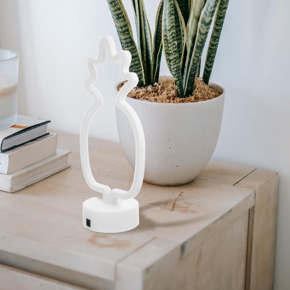 GETAJGHSD Pineapple Night Lamp Plastic White Home Decor Party Supplies 1Pack