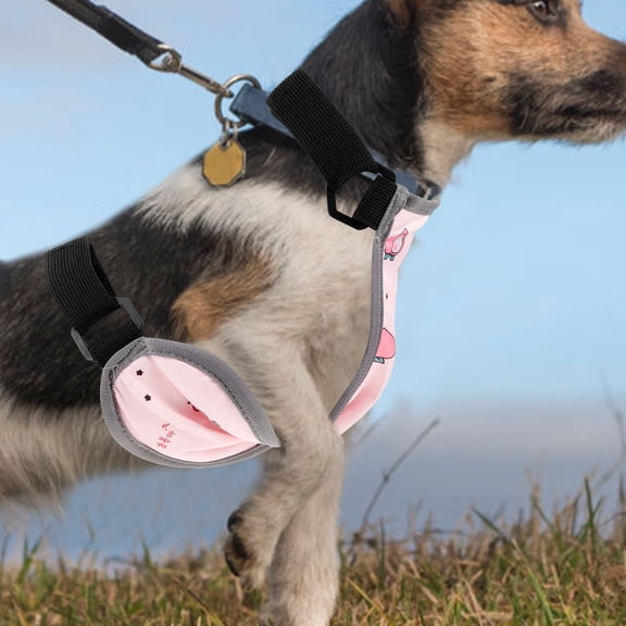 GETAJGHSD Pink Dog Belly Protector Comfortable Breathable Pet Tummy Suit Chest Apron for Daily Outdoor Activities