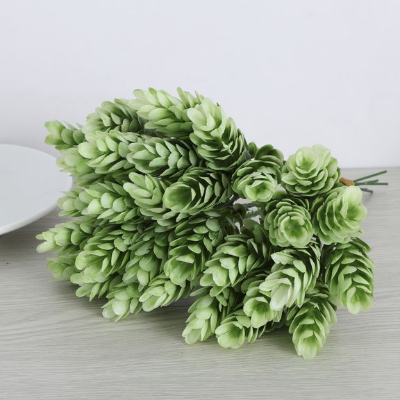GETAJGHSD Plastic Greenery Faux Pineapple Leaves for Photography Props and Party Decoration