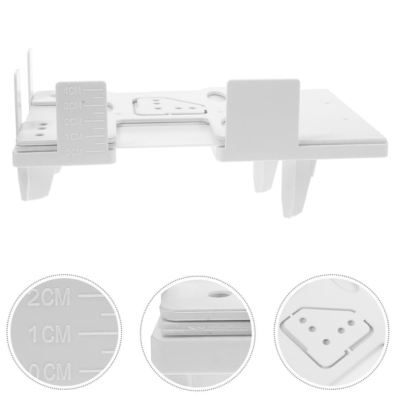 GETAJGHSD Plastic Invoice Binding Organizer For Business Owners 9.63X5.50X2.55In 1Pack White Bill Organizer