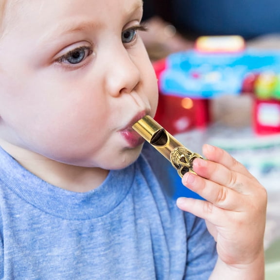 GETAJGHSD Unique Golden Skull Shaped Whistle - Durable and Safe for Parties