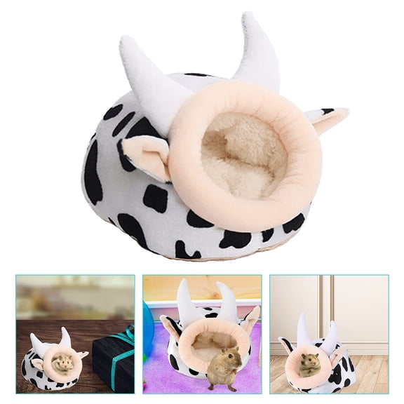 GETAJGHSD Small Animal House Fluffy Hamster Bed Multi 1Pcs