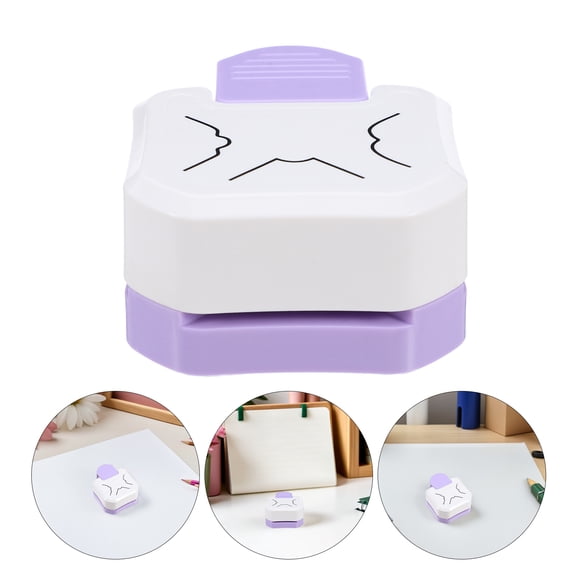 GETAJGHSD Portable Purple Corner Punch for Scrapbooking Business Cards and Photo Decoration