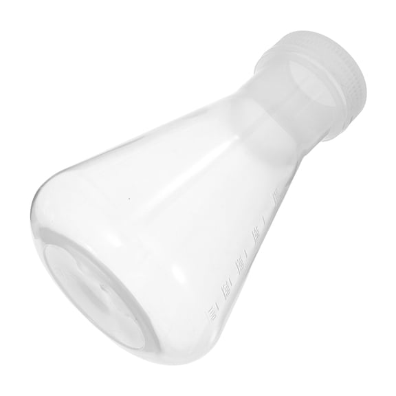 GETAJGHSD Portable Transparent Erlenmeyer Flask with Scale and Secure Seal for Lab Use