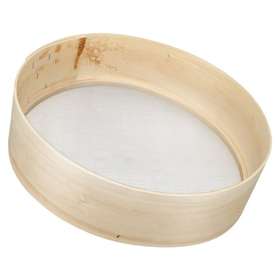 GETAJGHSD Portable Wooden Flour Sifter with Uniform Mesh for Baking and Gardening Tasks