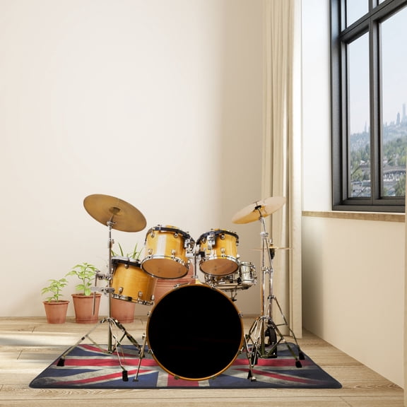 GETAJGHSD Professional Drum Carpet Thickened Anti Skid Rug Suitable for Home and Studio