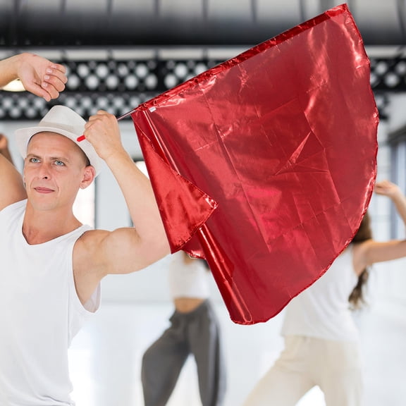 GETAJGHSD Chiffon Worship Flags Semicircle Flag Red Cloth 1Pcs For Outdoor Use