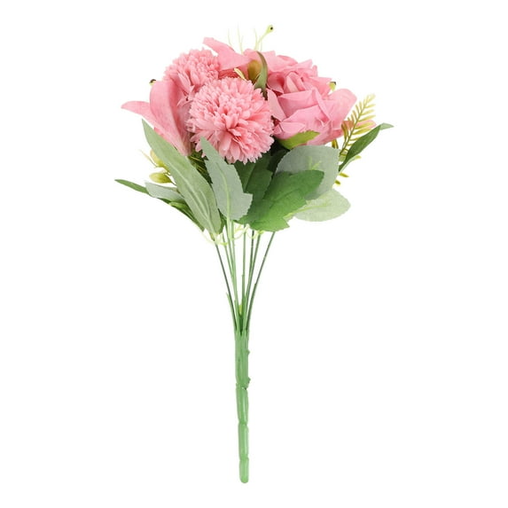 GETAJGHSD Decorative Purple Fake Bouquet for Living Room Party Portable Lifelike Flower Adorn