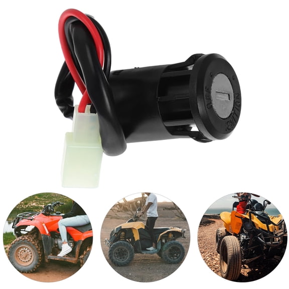 GETAJGHSD Quick Start Black Ignition Switch for Motorcycle Atv Go Kart with Security Key Included