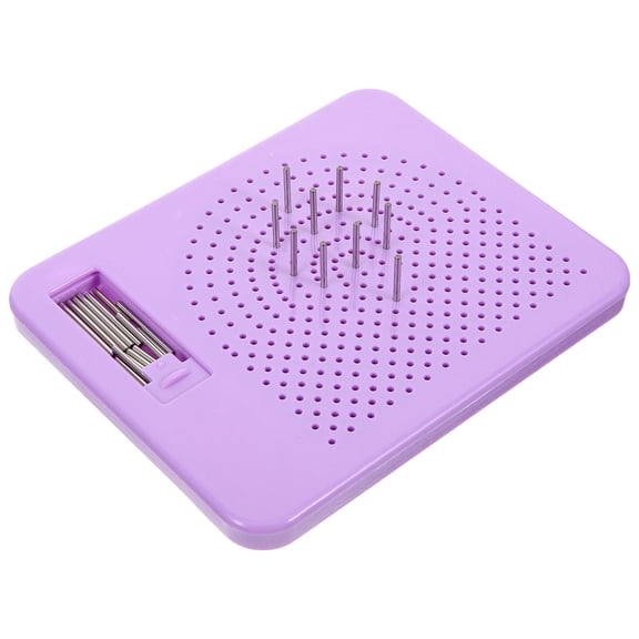GETAJGHSD Quilling Board with Storage Box and Pin Violet Paper Quilling Tool for Decorative Projects