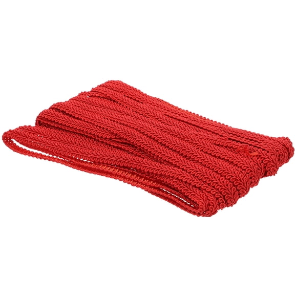 GETAJGHSD Red Decorative Lace Fringe Trim for Sewing Curtains and Sofa Accents