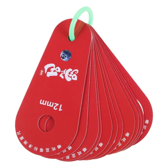 GETAJGHSD Red Plastic Blueberry Gauge Ruler for Accurate Fruit Diameter Measuring and Grading