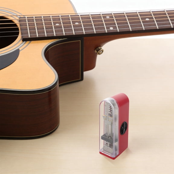 GETAJGHSD Mechanical Metronome for Guitar Piano Drum Red Portable Instrument Metronome for Practice
