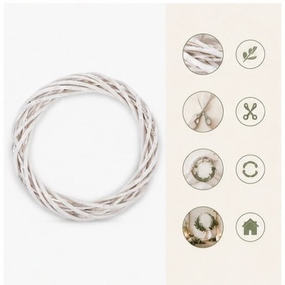 GETAJGHSD Reusable Handwoven Willow Wreath, Rustic Base for Wedding Displays and Indoor Decor