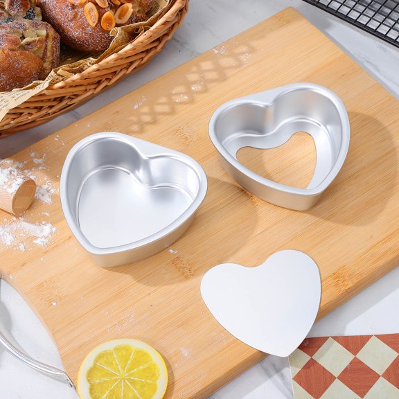 GETAJGHSD Ring Mold Pan Aluminium Alloy Non-stick Baking for Bakers 2 Pcs