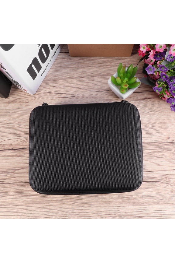 Roller Bottle Storage Bag 1Pack Black EVA Rectangular for Essential Oils 16.0x12.0x8.0in