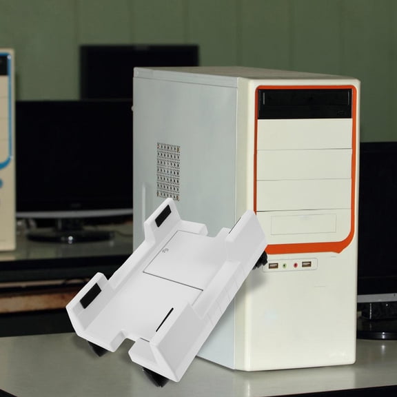 GETAJGHSD Rolling Pc Floor Stand with Plastic Construction for Desktop Tower Protection