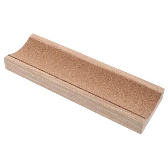 GETAJGHSD Light Brown Wooden Rolling Pin Stand with Antiroll Base for Kitchen Baking Storage