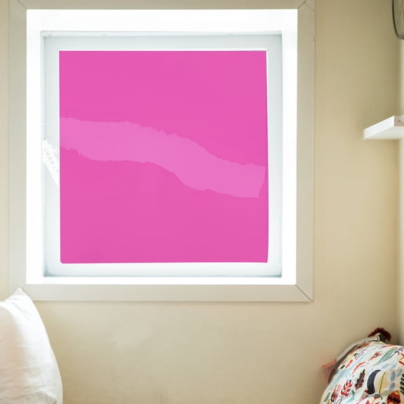 GETAJGHSD Rosy Home Window Tint Film Decorative Electrostatic Glass Sticker for Privacy and Sunlight Control
