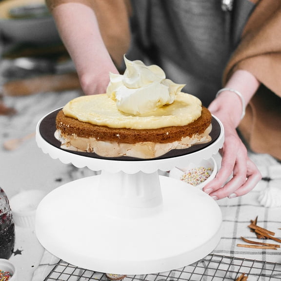 GETAJGHSD Rotating Cake Decorating Stand with Non Skid Base and Adjustable Tilt Feature