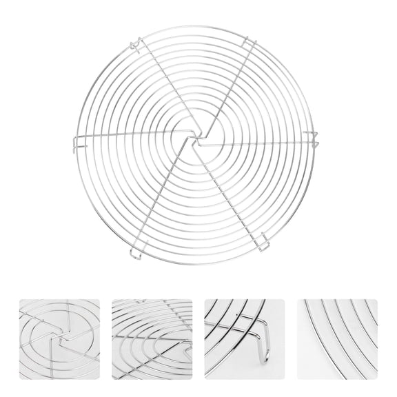 GETAJGHSD Stainless Steel Round Cake Cooling Rack with Sturdy Grid for Even Heat Distribution