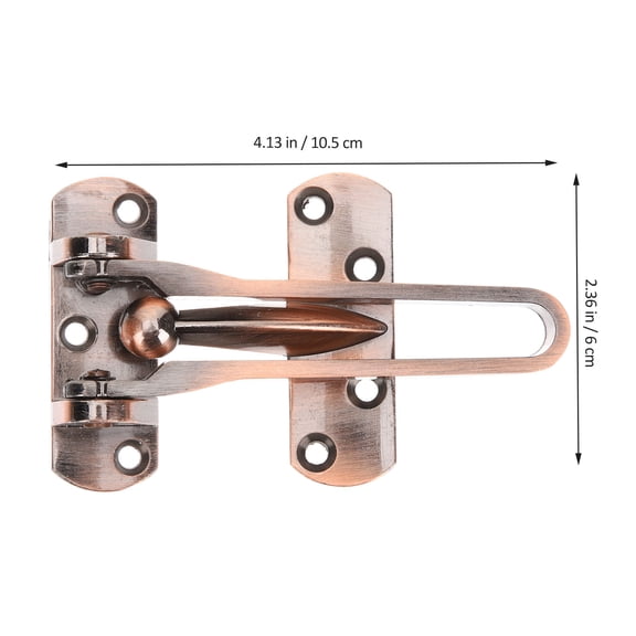 GETAJGHSD Heavy Duty Golden Door Latch Lock with Double Layer Mounting for Enhanced Front Door Security and